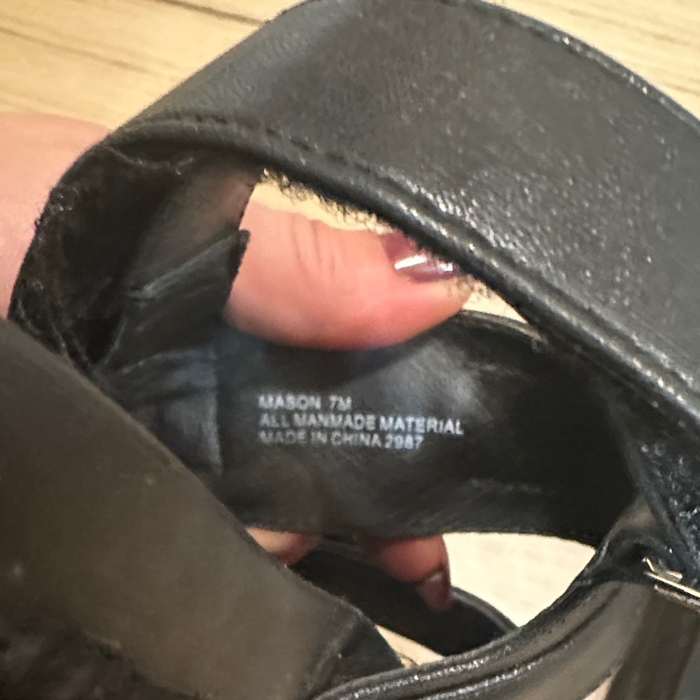 Madden Girl Black Platform Sandals - Picture 7 of 7